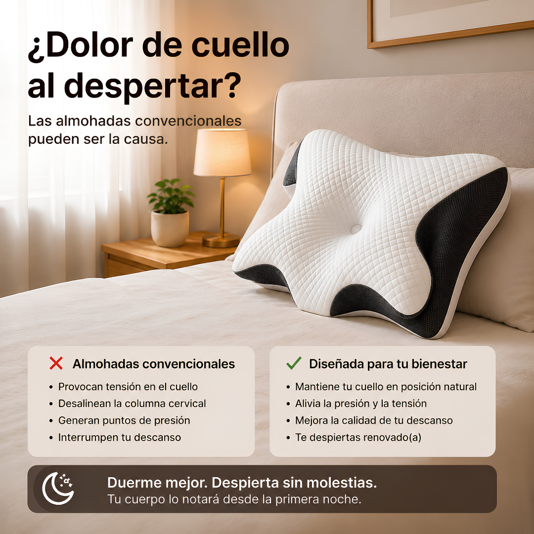 Almohada Cervical Ergonómica para un Descanso Más Cómodo
