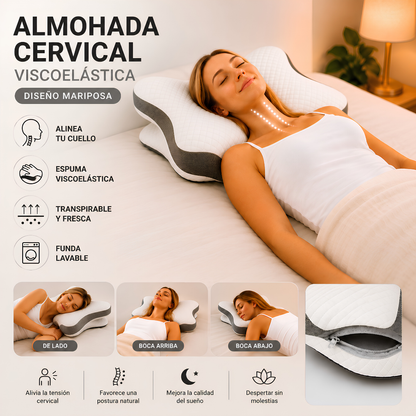 Almohada Cervical Ergonómica para un Descanso Más Cómodo