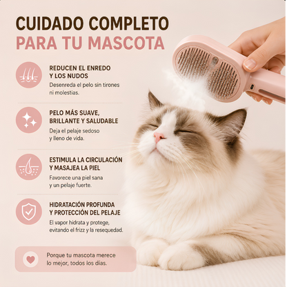 PawSteam™ — Cepillo de Vapor para Mascotas