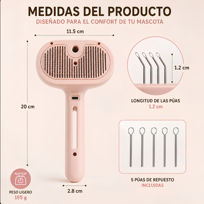 PawSteam™ — Cepillo de Vapor para Mascotas